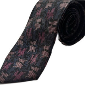 Valentino Silk Tie Handmade Vintage Made Italy Silk Mens Tie Abstract
